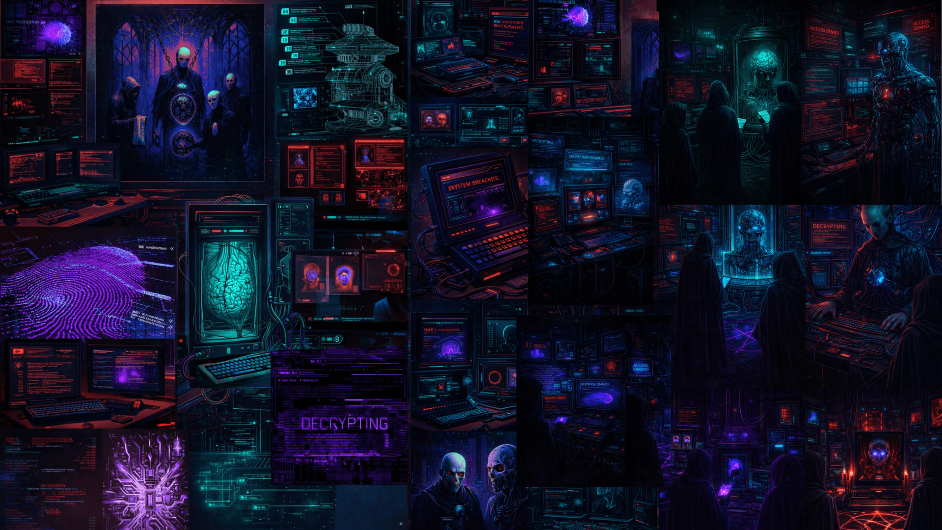 Tech Horror Background 1